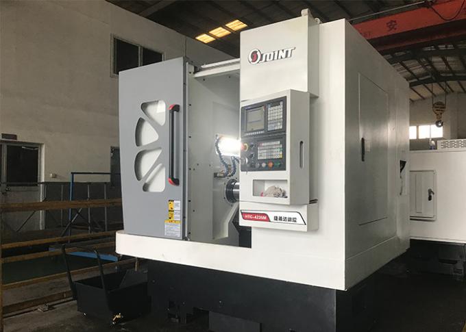 High Speed Precision Lathe Machine , Automated Lathe Machine 6 Hydraulic Chuck Power HTC4235