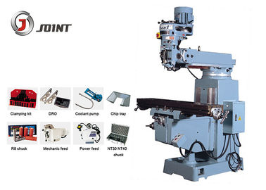 Strong Cutting Turret Type Milling Machine With Variable Speed Milling Head